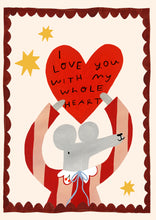 Load image into Gallery viewer, I love you with my whole heart mouse
