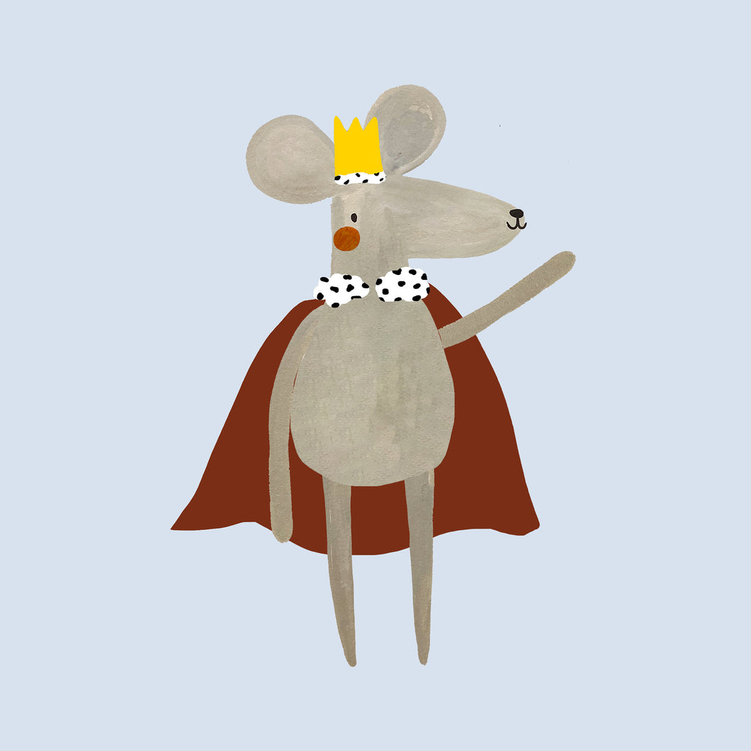 King Mouse Art Print
