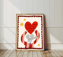 Load image into Gallery viewer, I love you with my whole heart mouse
