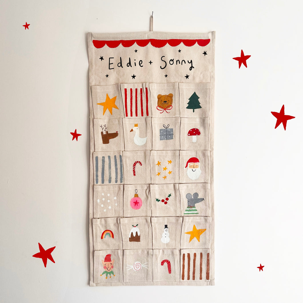 Fabric wall hanging Advent Calander