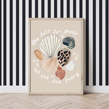 Load image into Gallery viewer, She sells sea shells Art Print
