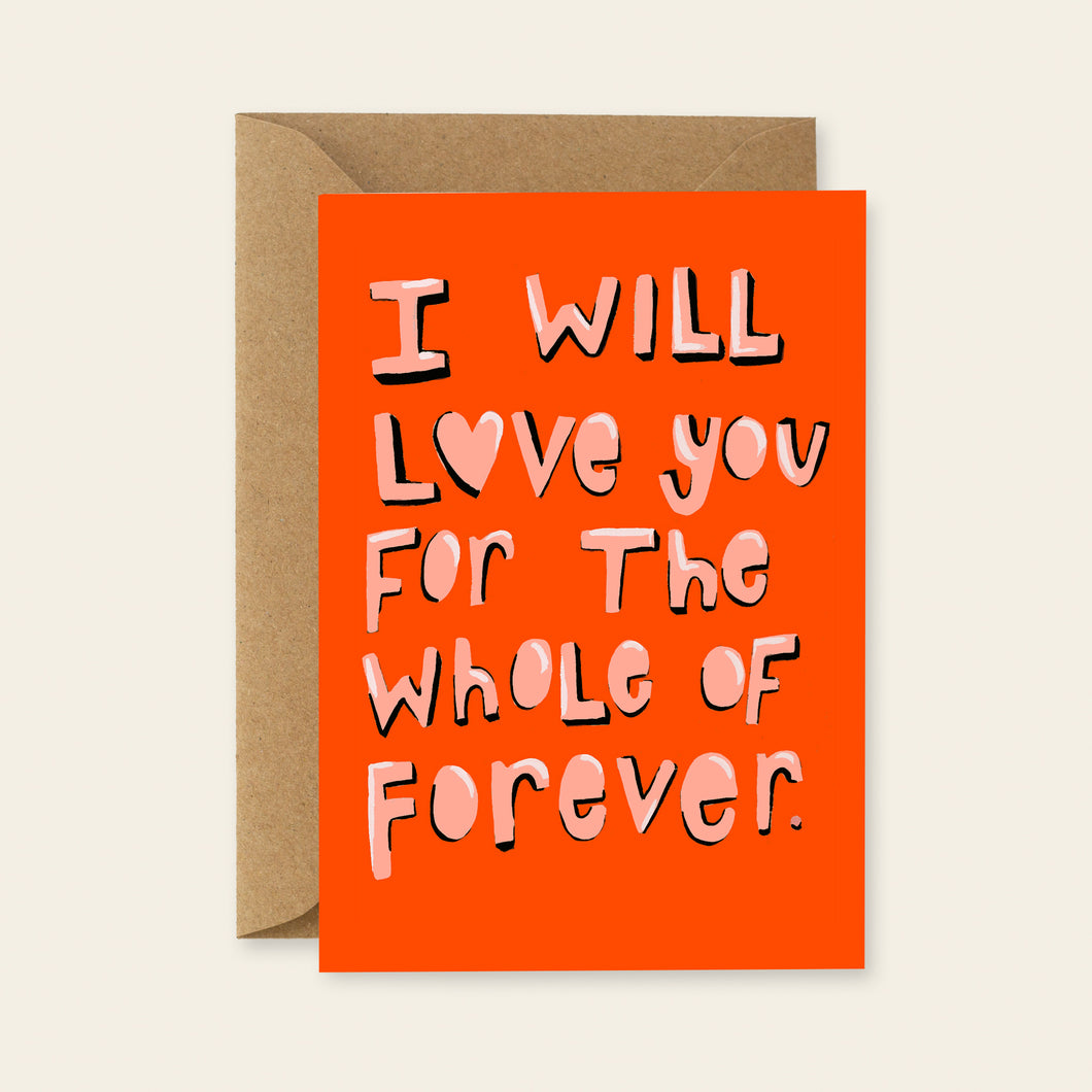 I will love you forever Card
