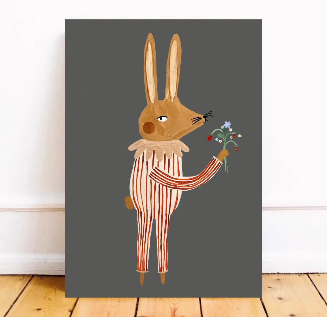 Spring bunny Art Print