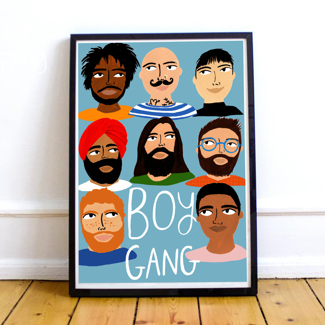 Boy Gang Art Print