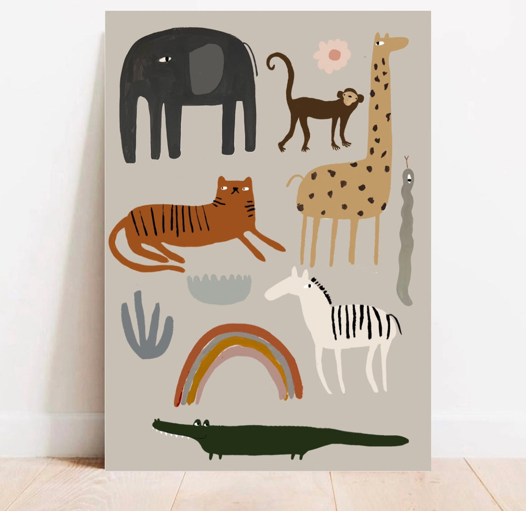 Safari Art Print