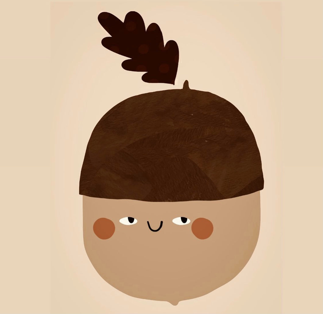 Mr acorn art print