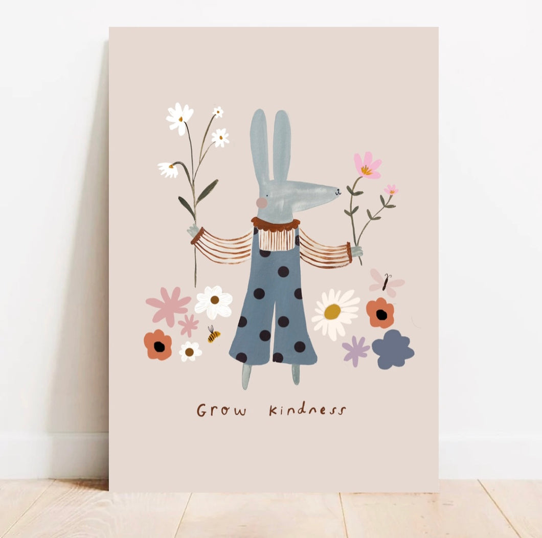 Grow kindness Art Print