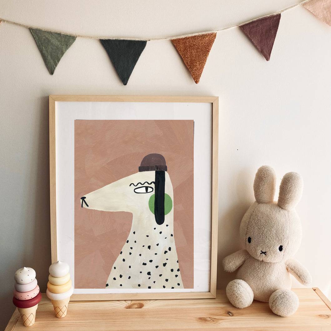 Billy Dog Art Print