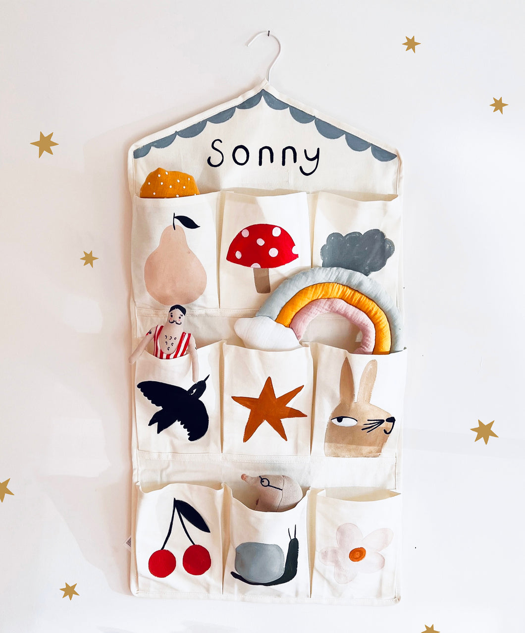 Hand painted Wall organiser