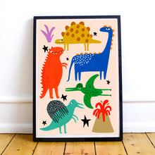Load image into Gallery viewer, Dinosaur Art Print

