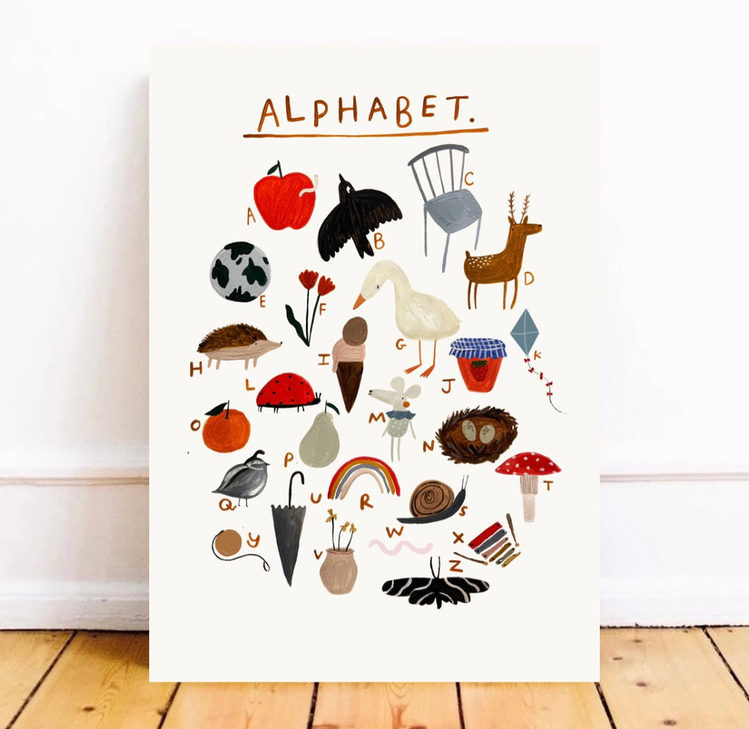 Alphabet art print