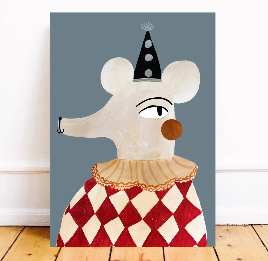 Circus mouse art Print