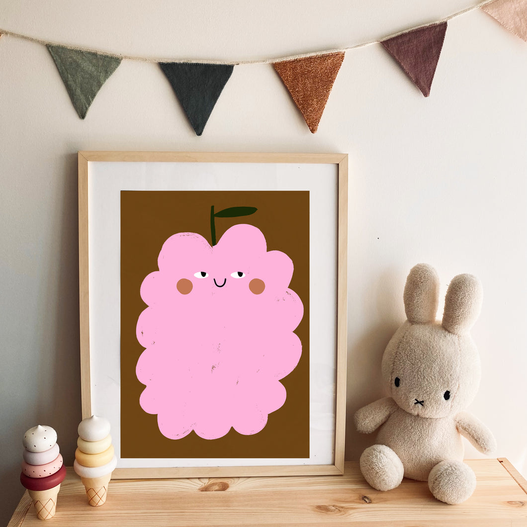 Raspberry Art Print