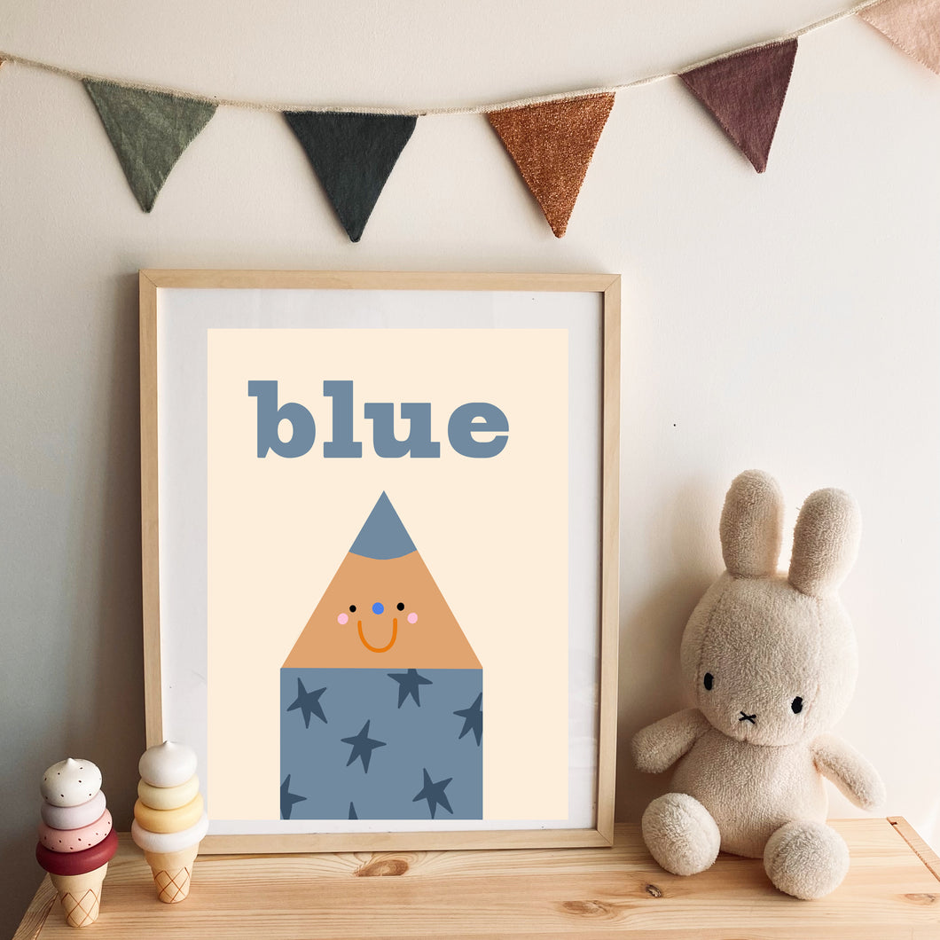 Crayon Art Print